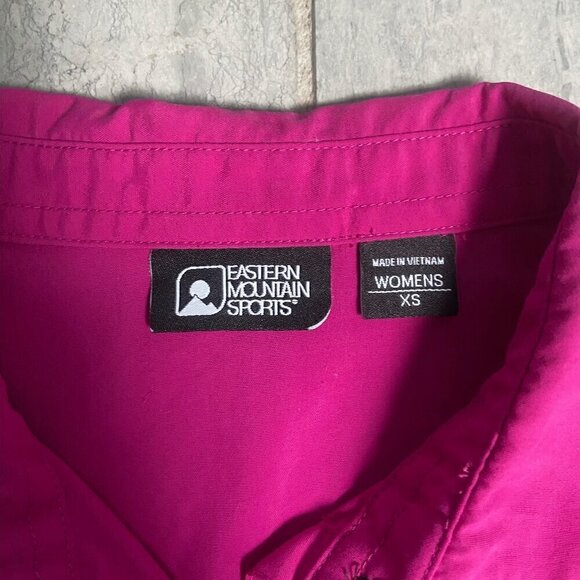 EMS Eastern Mountain Sports Sleeveless Collared Hiking Button Down Shirt Pink XS - Picture 2 of 9
